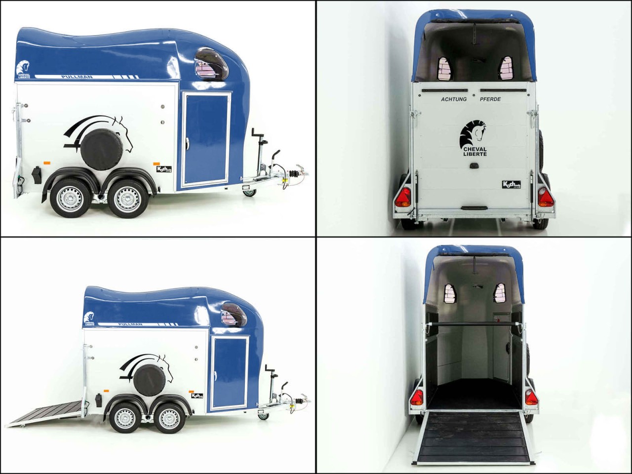 Cheval Liberte Remolque para caballos GOLD One 1,5er, Pullman-Tren de rodaje, azul-Nuevo - Imagen 10