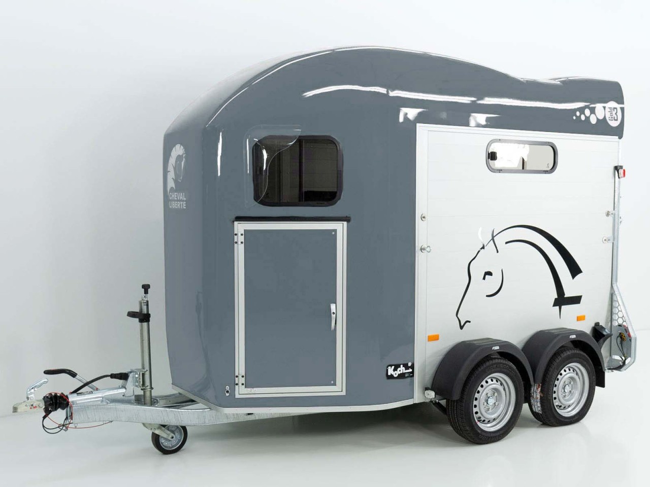 Cheval Liberte Remolque para caballos GOLD 3, Premium, Pullman 2, Guadarnés, gris-Nuevo - Imagen 4