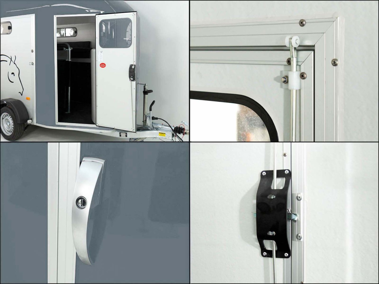 Cheval Liberte Remolque para caballos GOLD 3, Premium, Pullman 2, Guadarnés, gris-Nuevo - Imagen 11