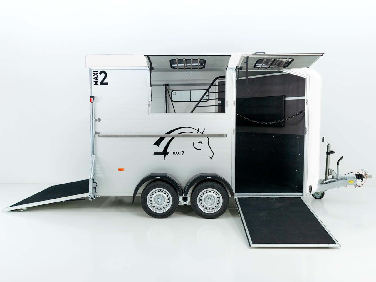 Cheval Liberte Remolque para caballos MAXI 2, blanco-Nuevo - Imagen 2