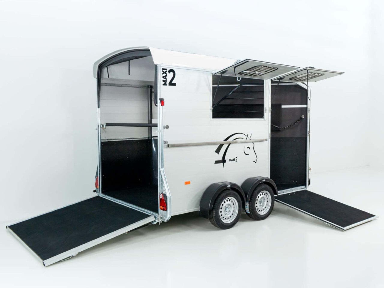 Cheval Liberte Remolque para caballos MAXI 2, blanco-Nuevo - Imagen 3