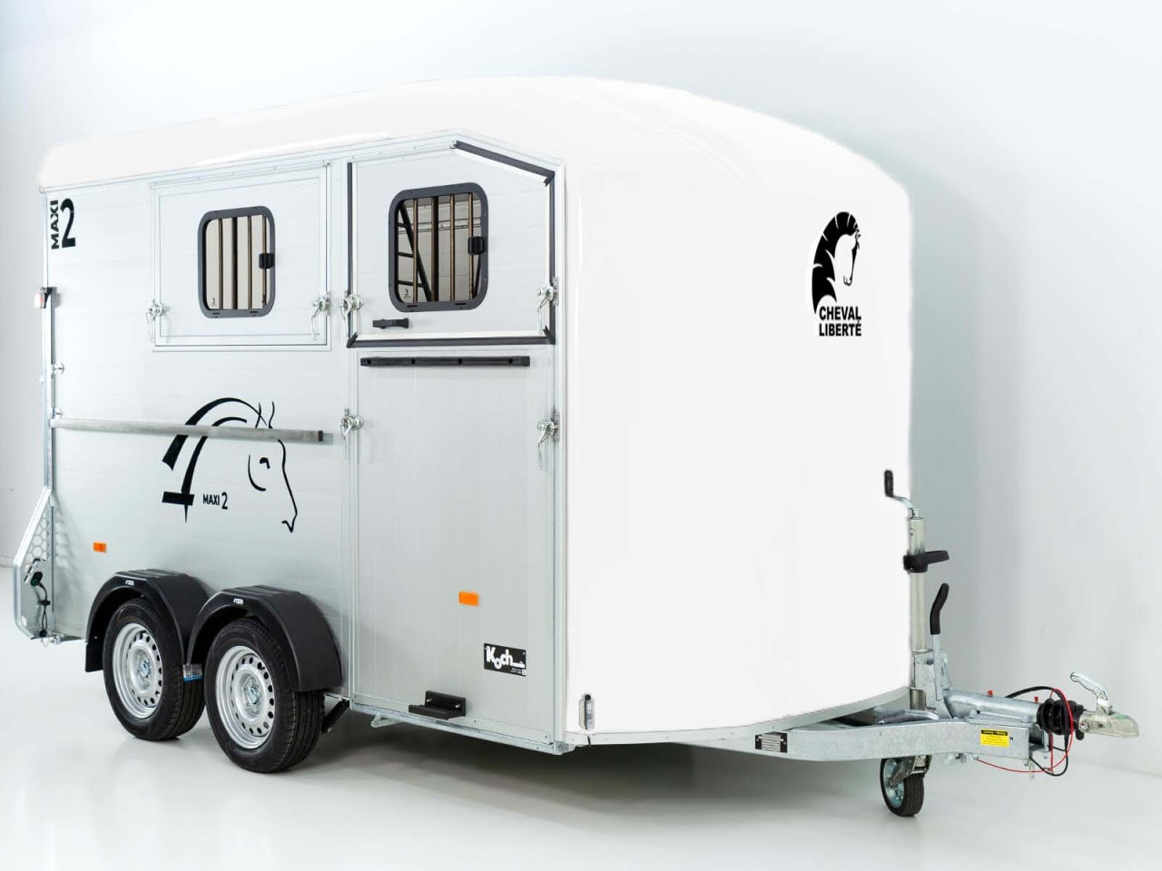 Cheval Liberte Remolque para caballos MAXI 2, blanco-Nuevo - Imagen 4