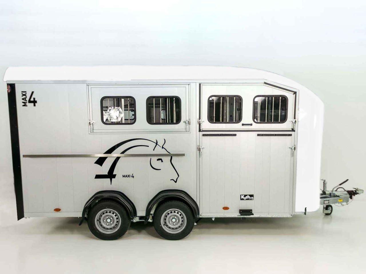 Cheval Liberte Remolque para caballos Maxi 4, 4 Caballos, Pullman-Tren de rodaje, 100km/h, blanco-Nuevo - Imagen 3