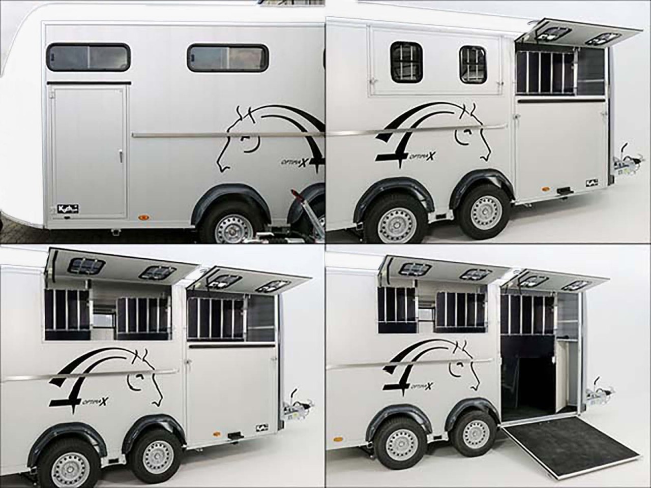Cheval Liberte Remolque para caballos Maxi 4, 4 Caballos, Pullman-Tren de rodaje, 100km/h, blanco-Nuevo - Imagen 8