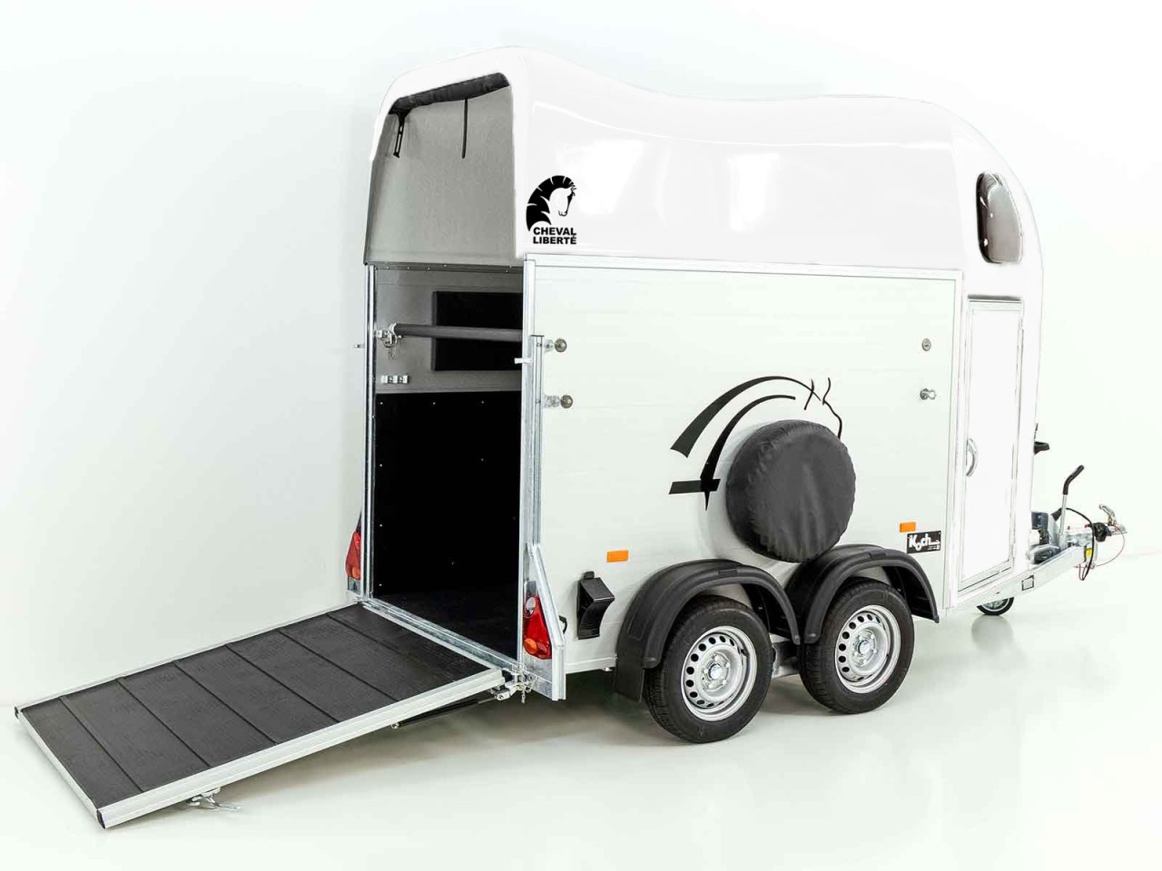 Cheval Liberte Remolque para caballos GOLD One 1,5er, Pullman-Tren de rodaje, blanco-Nuevo - Imagen 3