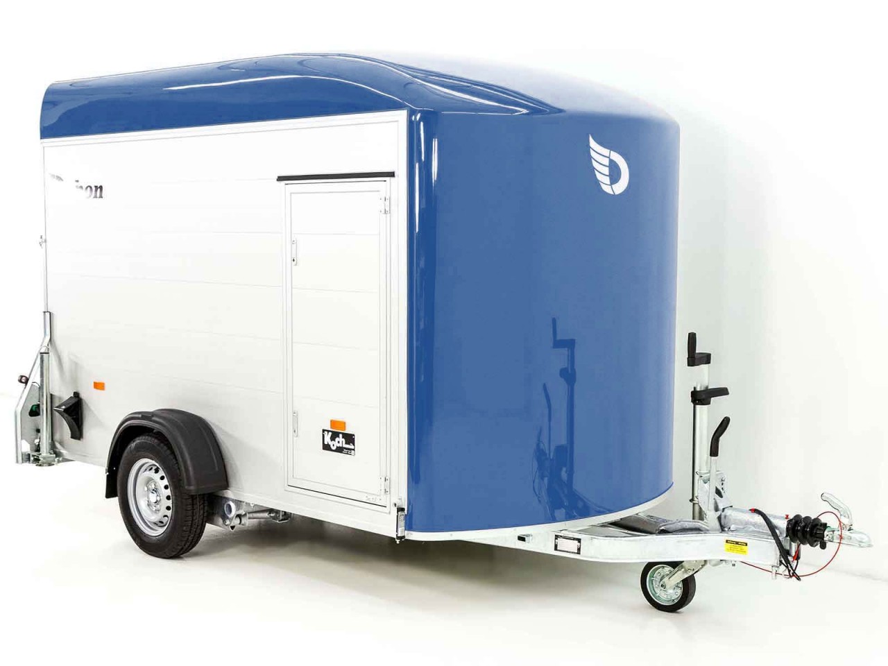Debon Remolque cerrado C400 164x315cm H:200cm 1,3t, Alu, Polybug, Puerta, azul-Nuevo - Imagen 3