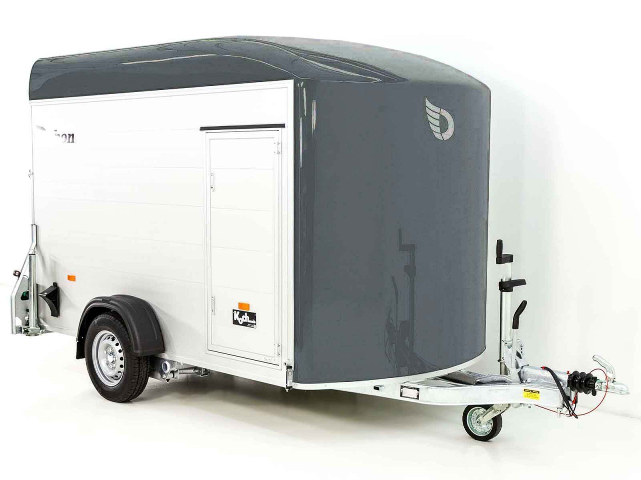 Debon Remolque cerrado C400 164x315cm H:200cm 1,3t, Alu, Polybug, Puerta, gris-Nuevo - Imagen 3