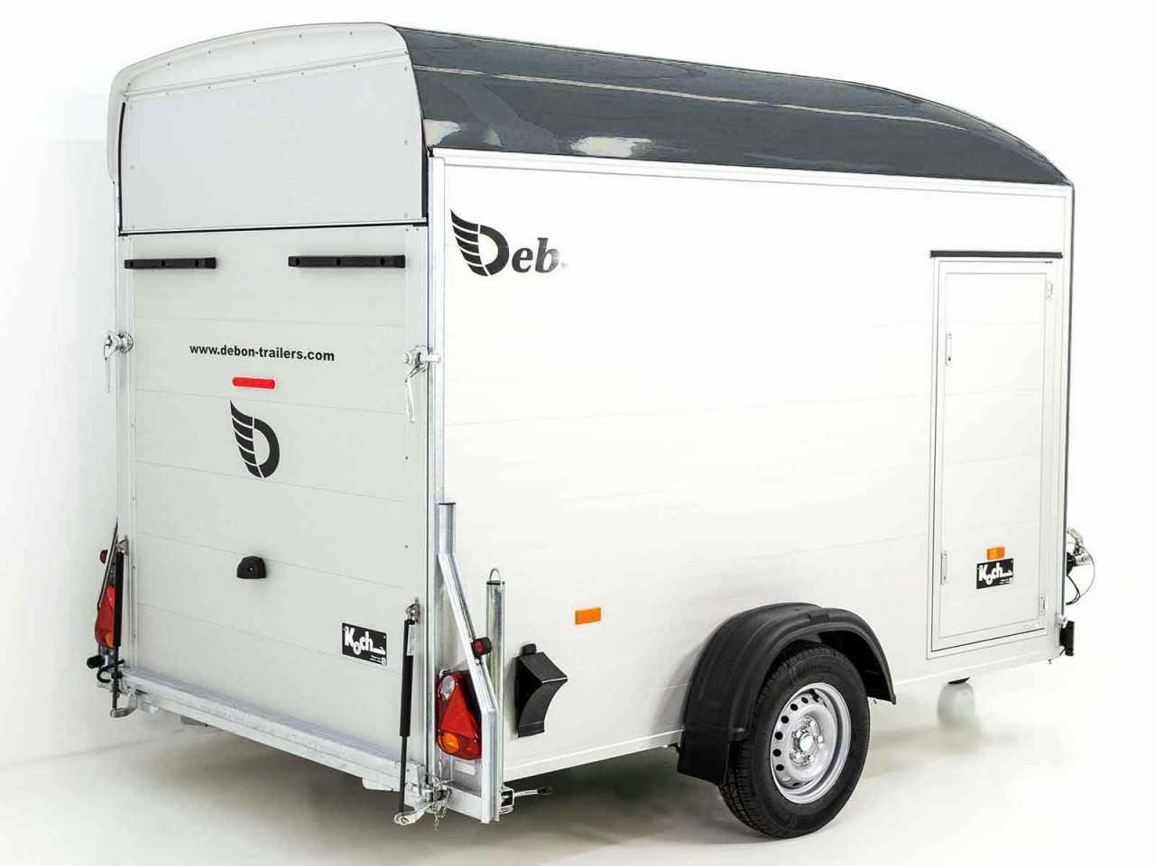 Debon Remolque cerrado C400 164x315cm H:200cm 1,3t, Alu, Polybug, Puerta, gris-Nuevo - Imagen 5