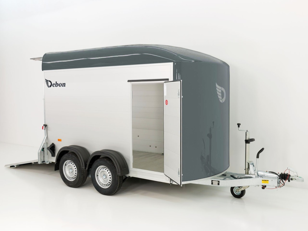 Debon Remolque cerrado C500 164x300cm H:200cm 2,0t, Alu, Polybug, Puerta, gris-Nuevo - Imagen 4