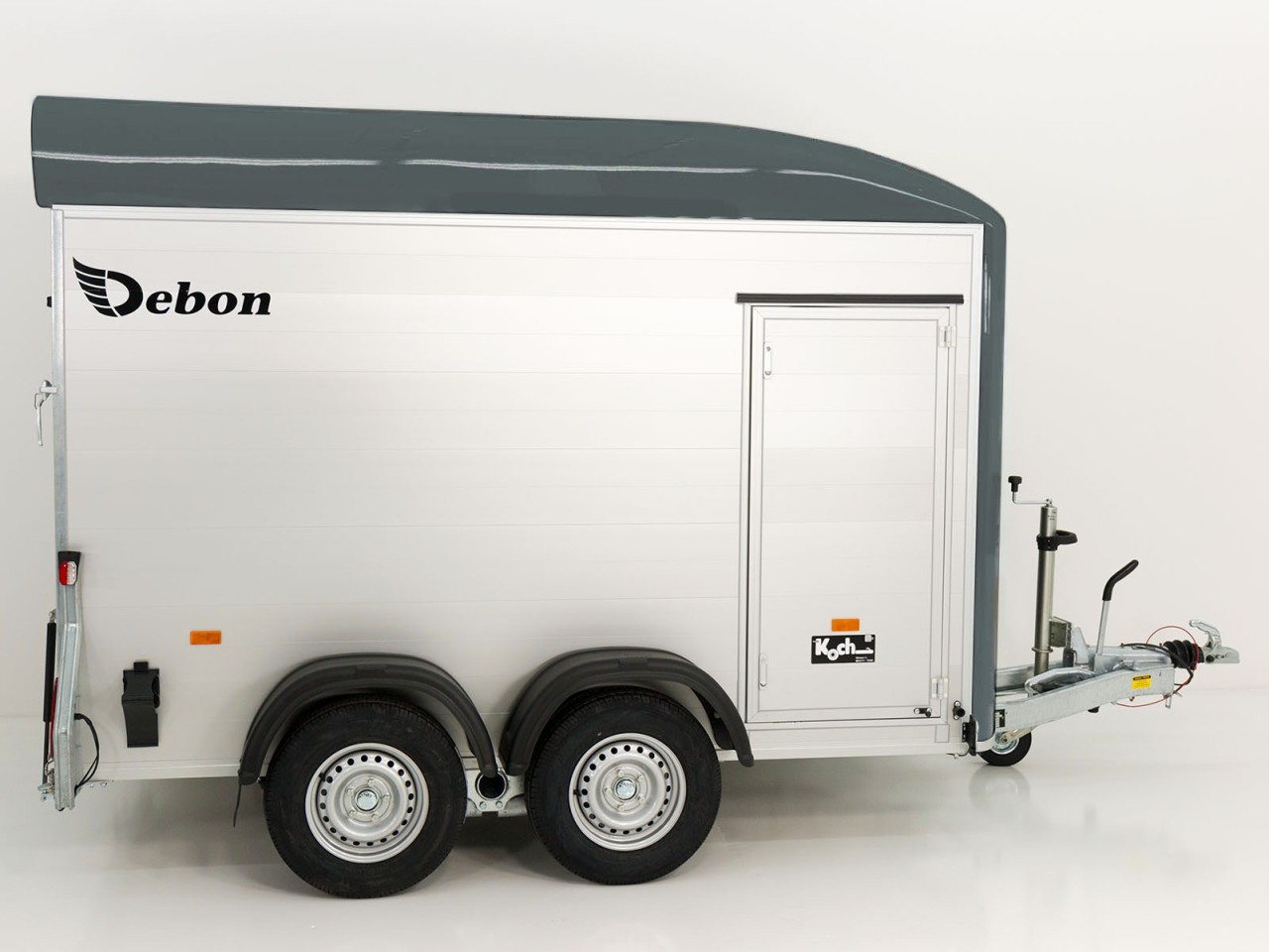 Debon Remolque cerrado C500 164x300cm H:200cm 2,0t, Alu, Polybug, Puerta, gris-Nuevo - Imagen 6
