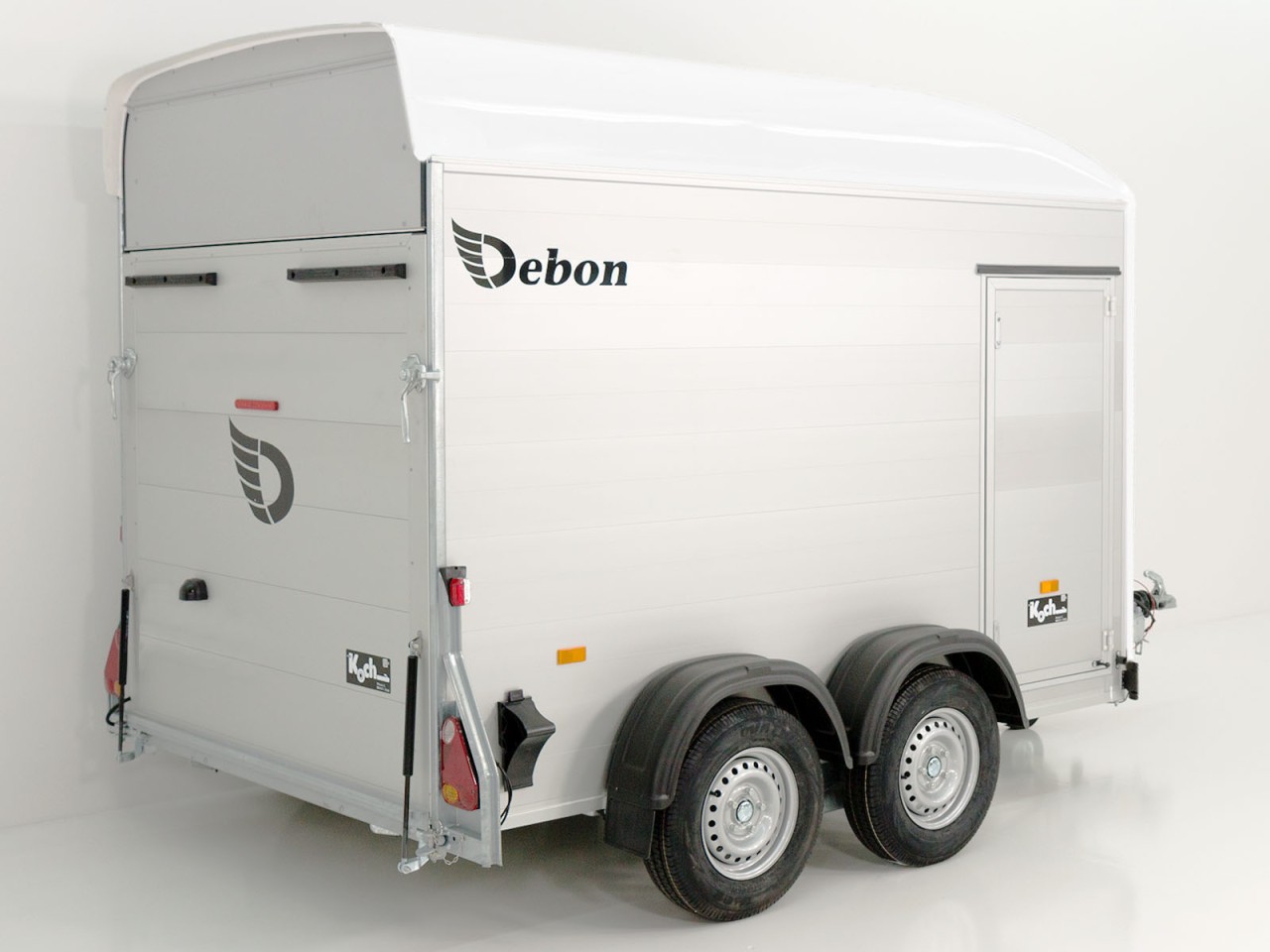 Debon Remolque cerrado C500 164x300cm H:200cm 2,6t, Alu, Polybug, Puerta, blanco-Nuevo - Imagen 3
