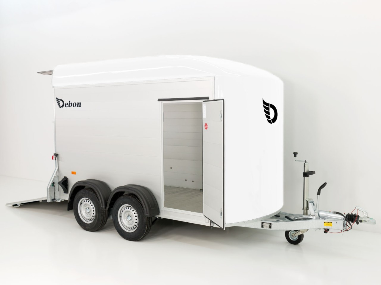 Debon Remolque cerrado C500 164x300cm H:200cm 2,6t, Alu, Polybug, Puerta, blanco-Nuevo - Imagen 4