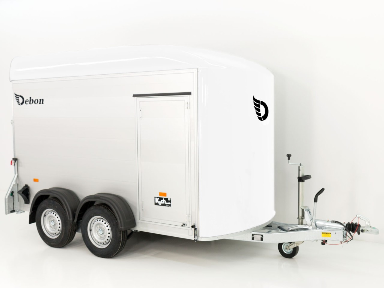 Debon Remolque cerrado C500 164x300cm H:200cm 2,6t, Alu, Polybug, Puerta, blanco-Nuevo - Imagen 5