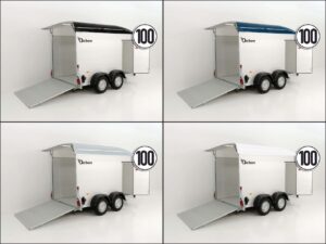 Debon Remolque cerrado C500 164x300cm H:200cm 2,0t, Alu, Polybug, Puerta-Nuevo