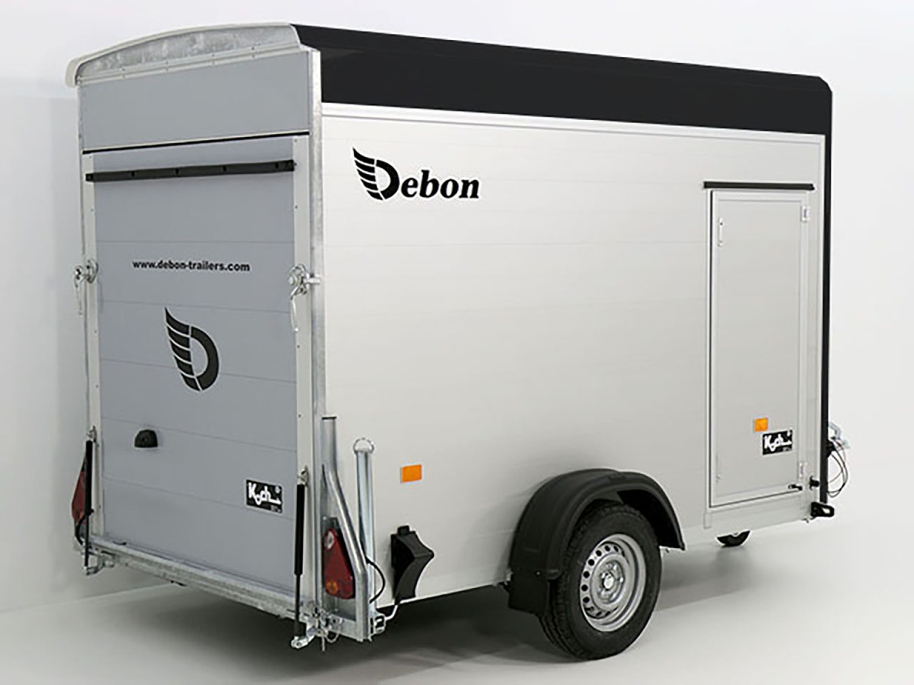 Debon Remolque cerrado C300 148x295cm H:190cm 1,3t, Alu, Polybug, Puerta-Nuevo - Imagen 6