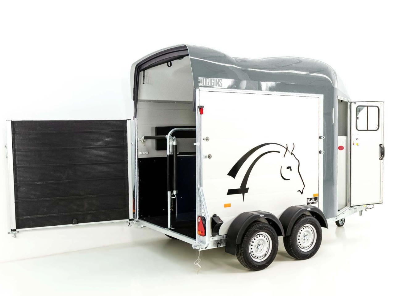Cheval Liberte Remolque para caballos GOLD Origins, Guadarnés, gris-Nuevo - Imagen 2