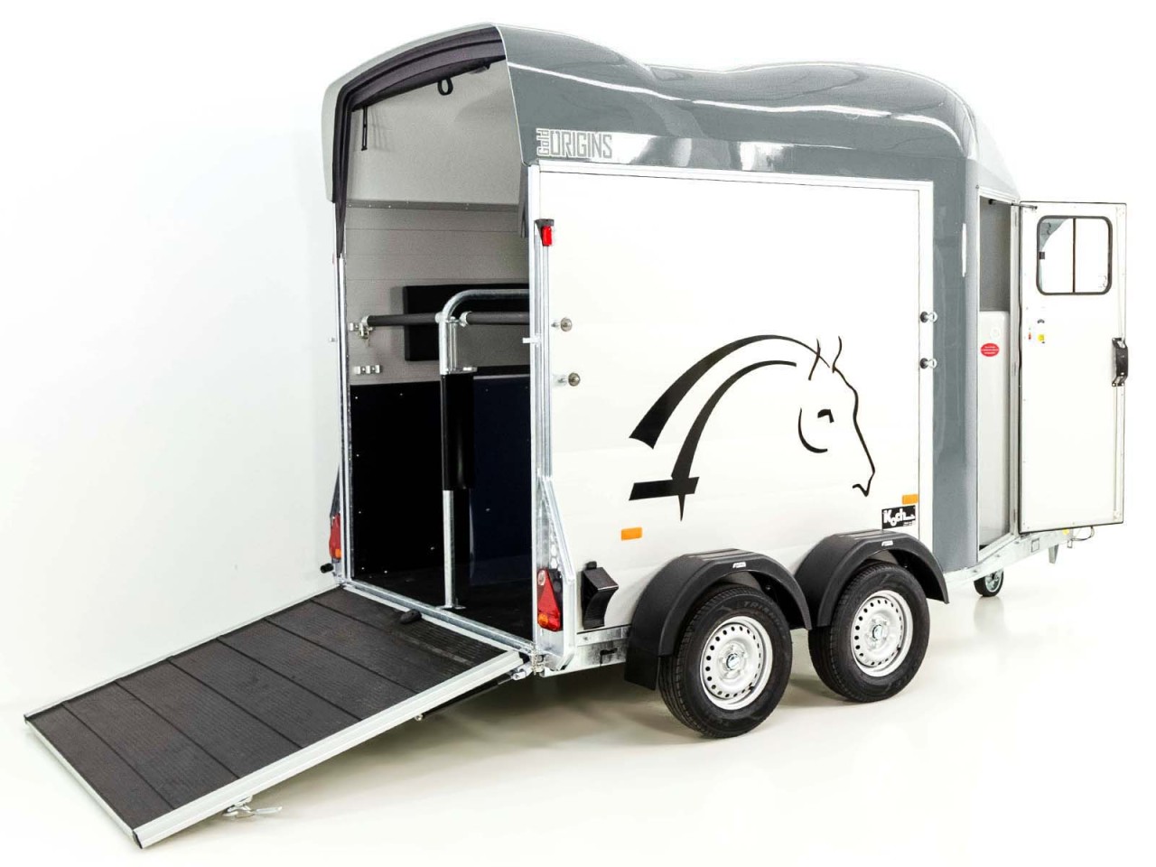 Cheval Liberte Remolque para caballos GOLD Origins, Guadarnés, gris-Nuevo - Imagen 3