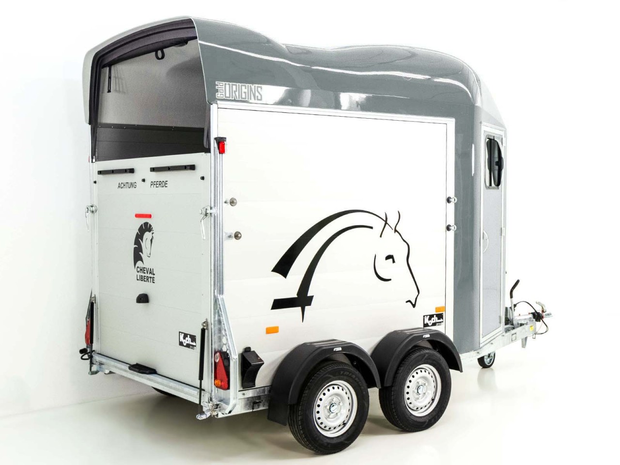 Cheval Liberte Remolque para caballos GOLD Origins, Guadarnés, gris-Nuevo - Imagen 4