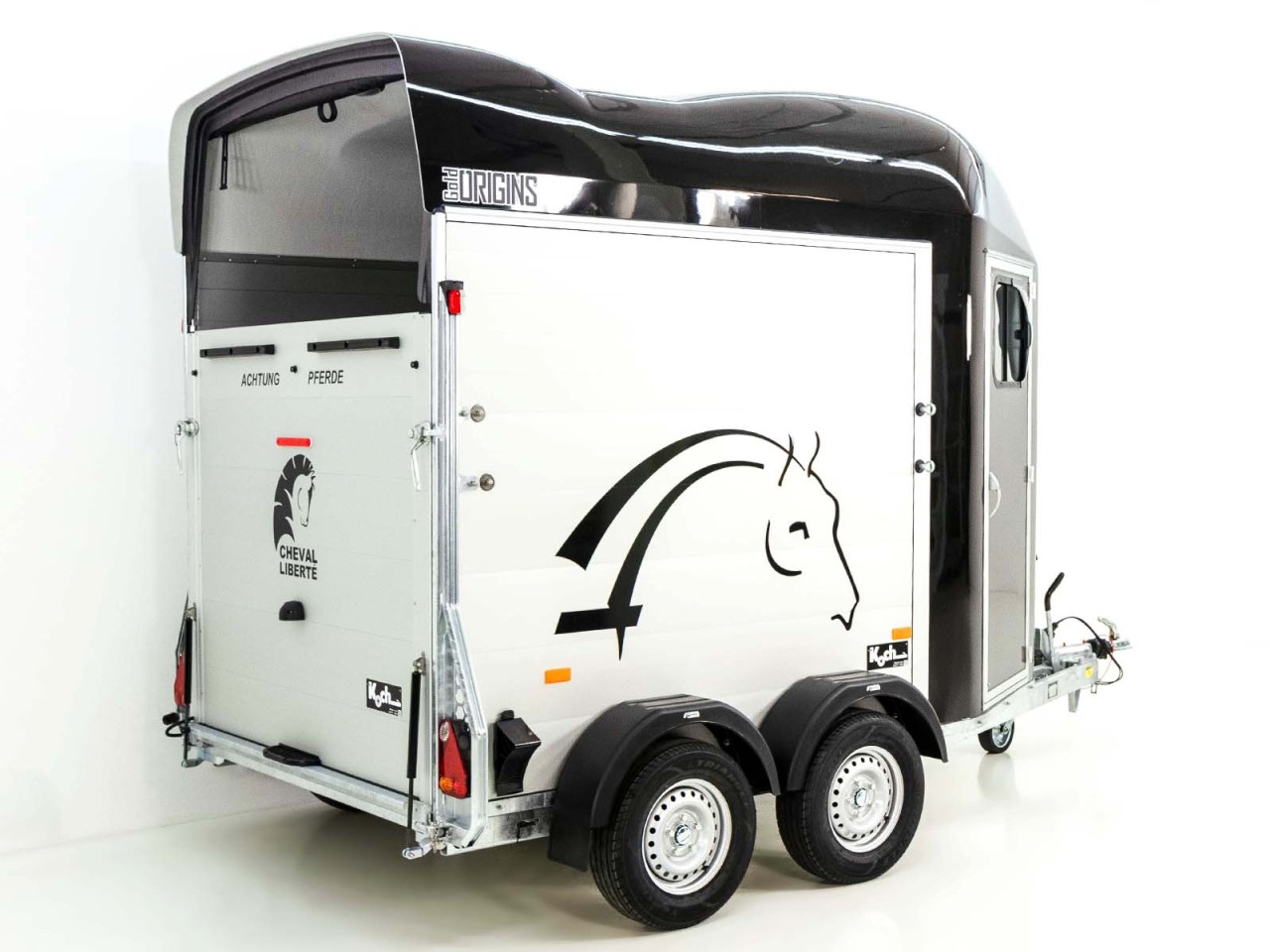 Cheval Liberte Remolque para caballos GOLD Origins, negro-Nuevo - Imagen 4