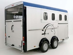 Cheval Liberte Remolque para caballos Maxi 4, 4 Caballos, Pullman-Tren de rodaje, 100km/h, azul-Nuevo