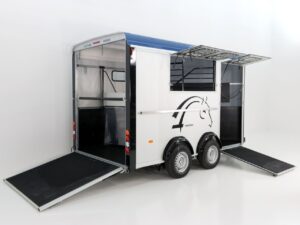 Cheval Liberte Remolque para caballos Maxi 3, 3 Caballos, Tren Pullmann 2, azul-Nuevo