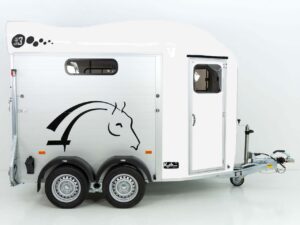 Cheval Liberte Remolque para caballos GOLD 3, Premium, Pullman 2, Guadarnés, blanco-Nuevo