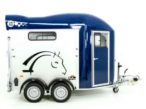 Cheval Liberte Remolque para caballos GOLD 3, Premium, Pullman 2, Guadarnés, azul-Nuevo