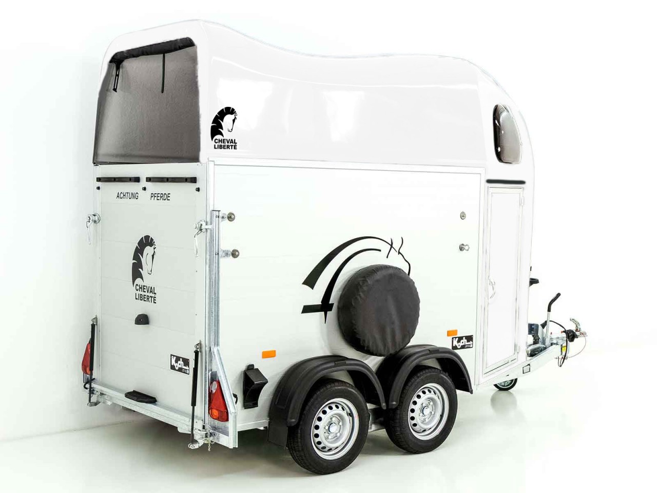 Cheval Liberte Remolque para caballos GOLD One 1,5er, Pullman-Tren de rodaje, blanco-Nuevo