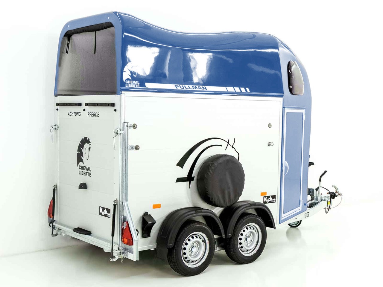 Cheval Liberte Remolque para caballos GOLD One 1,5er, Pullman-Tren de rodaje, azul-Nuevo