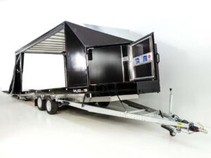 Moetefindt Remolque para transporte de coches Lona FTP235 235×550 3,5t H:180cm-Luz de marcha atrás-Cámara de marcha atrás--Nuevo