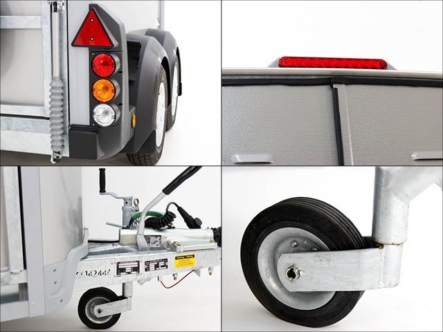 Ifor Williams Remolque para caballos HB506-Salida frontal-Combinación de portones-plata-Nuevo - Imagen 11