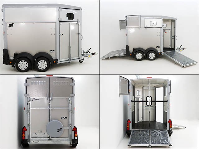 Ifor Williams Remolque para caballos HB506-Salida frontal-Combinación de portones-plata-Nuevo - Imagen 7