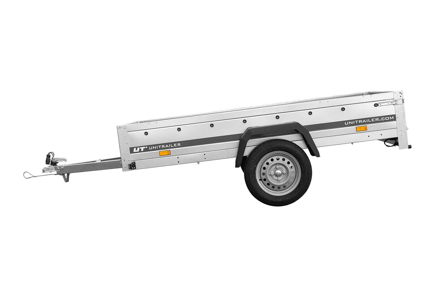 Remolque de un eje Unitrailer Garden Trailer 230 FD 230 x 125 cm con lanza rígida 750 KG-Nuevo - Imagen 7
