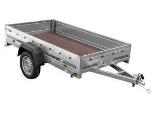 Remolque de un eje Unitrailer Garden Trailer 230 FD 230 x 125 cm con lanza rígida 750 KG-Nuevo