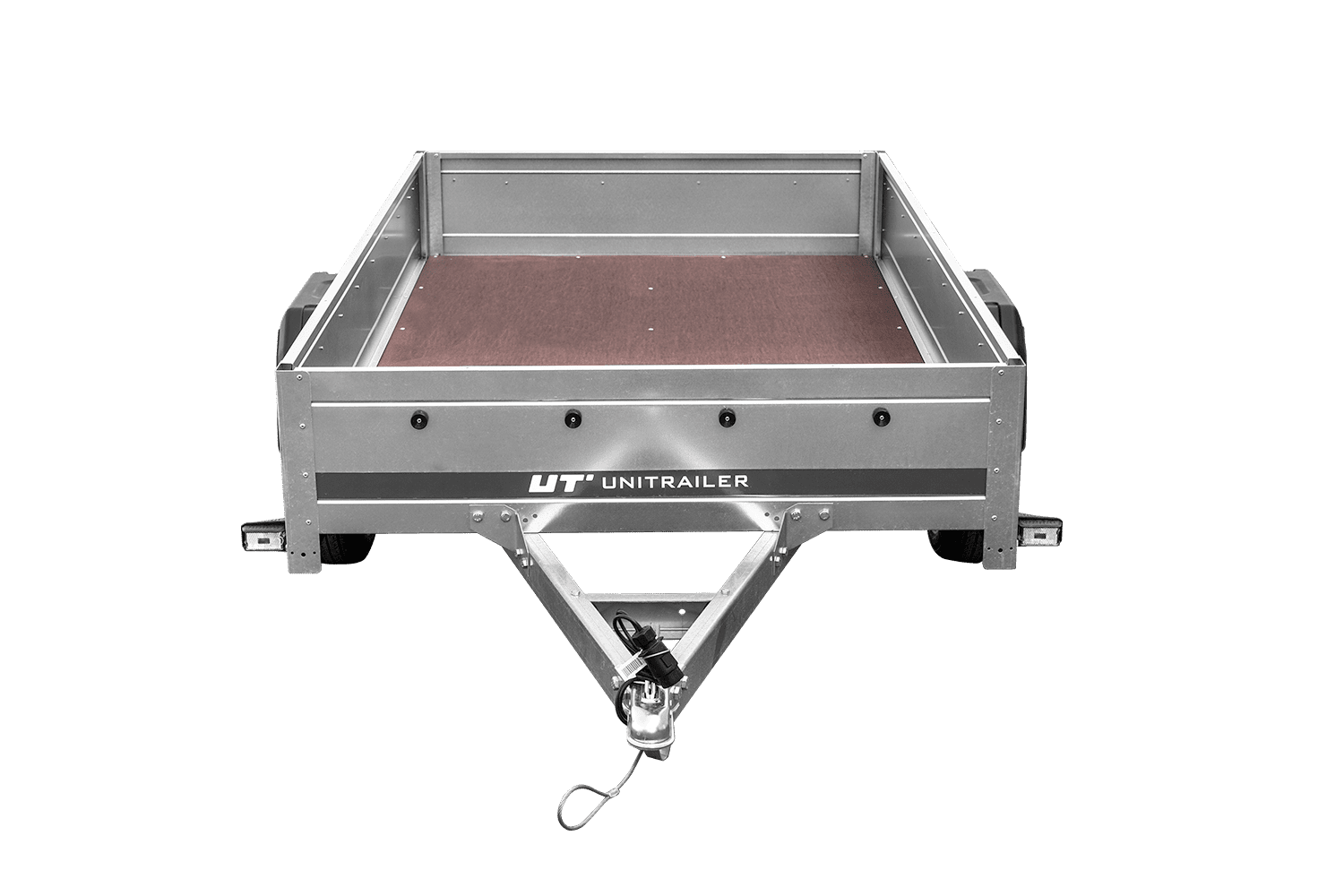 Remolque de un eje Unitrailer Garden Trailer 230 FD 230 x 125 cm con lanza rígida 750 KG-Nuevo - Imagen 4